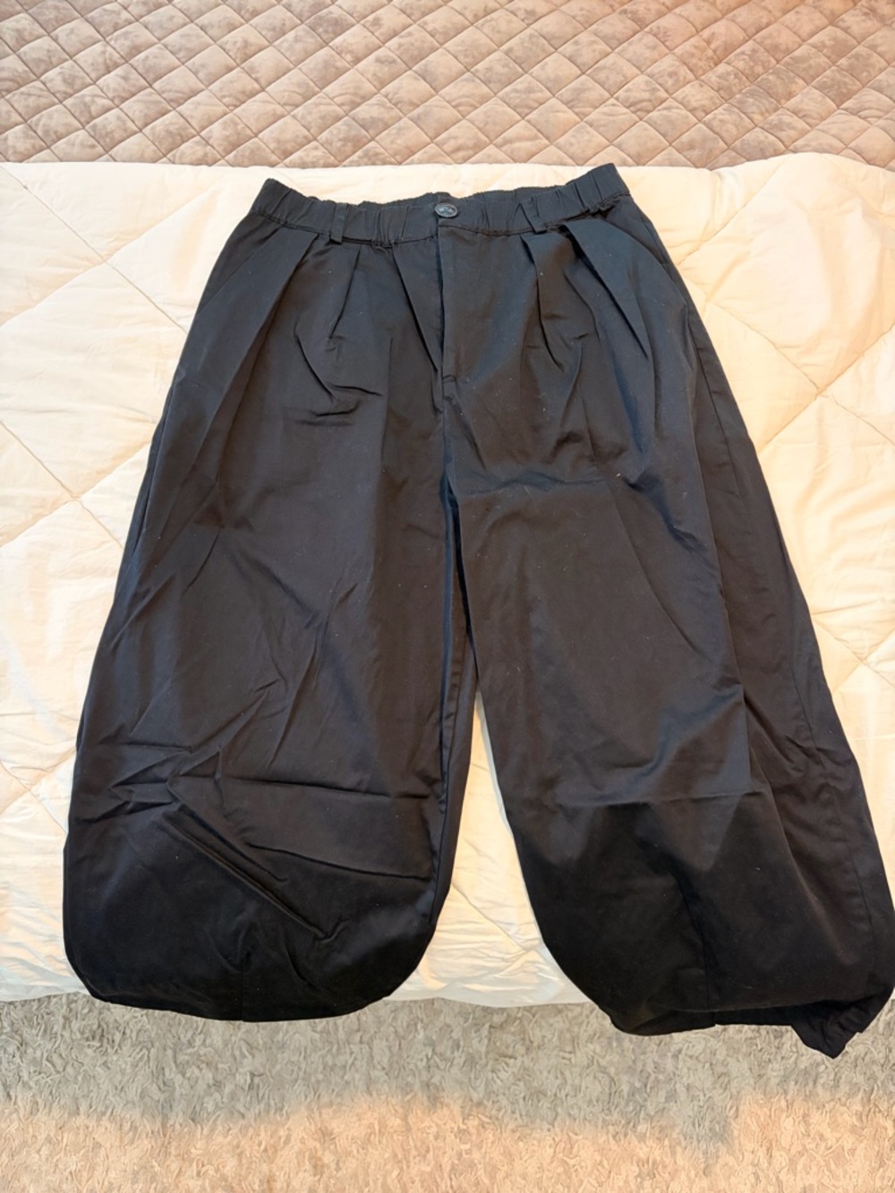 Women’s Anthropologie Black Barrel Pants